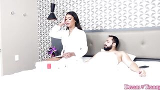 DreamTranny Renata Denaro TS Doctor Sits Herself Down On Her Patient's Prick
