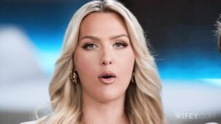 Wifey Savvy Suxx Savvy And Alex Blonde Hotwife Rides Huge Cock