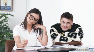 BrazzersExxtra Hailey Rose Sneaky Freeuse Study Sesh