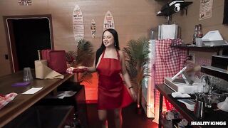 LookAtHerNow Madalina Moon Sandwich Shop Sex
