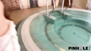 Pinhole Jane White, Maddy Nelson, Baby Doll First Sex Bathhouse Experience