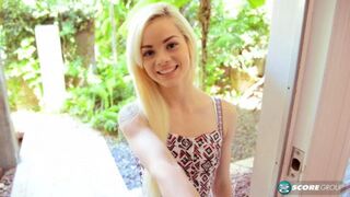 18eighteen Elsa Jean Nude Model Elsa Jean Gets Her Pussy Painted with Cum