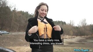 PublicAgent Hailey Queen Hitchhiked To Orgasm