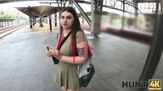 Hunt4k Jessie Ames Railway Bang