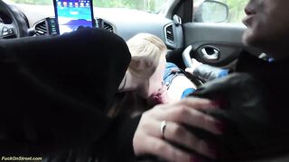 FuckOnStreet Asya Murkovski Asya Crazy Car Fuck