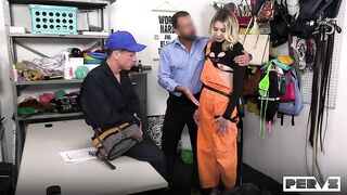 Shoplyfter Sophia Sterling Laying Both Pipes