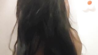 Student babe is playing with cute pussy and sensitive nipples until cums with moaning