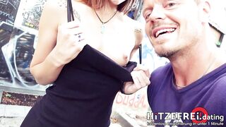 Hot Public Sex with Skinny Exchange Student Teen