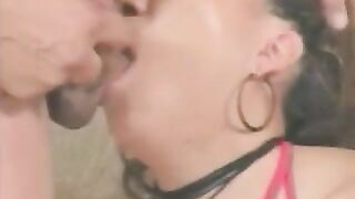 Slut getting her ass drilled with cock