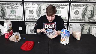 Mr.Beast ASMR: Jimmy eats cereal while nervously glancing left