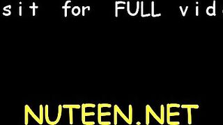 Captivating teen brunette darling deepthroats meat rocket