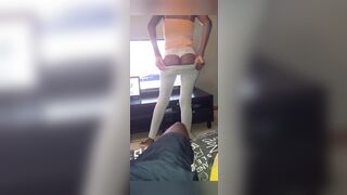 Ebony Slim thick Teen Looses Her virginity to her sister's boyfriend