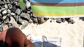 Lisa - Third Lover On The Beach (French Cuckold)