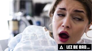 LEZ BE BAD - Vanessa Vega Stuck Anal Beads In Her Ass! FISTING RECTAL EXAM From Doctor Riley Nixon