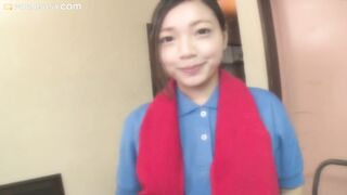 Japanese Courier Kokoro Wato Gets Her Innocent Pussy Screwed And Creampied