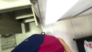 My neighbor asked me to help her fix her POV pipe. I ended up filling it with milk.