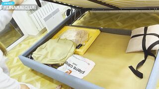 Stepmom Stuck Under The Bed Creampied By Stepson - Alina Rai