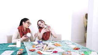 If We're Nerdy Crafty Stepsisters, Why Do You Keep Staring At Our Autumn Bikinis? - Madison Wilde, Penelope Kay