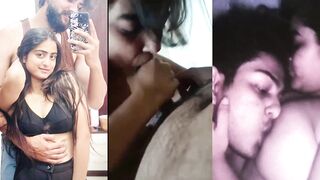 Desi Indian Couples Giving Deep Blowjob To Boyfriend