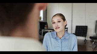 Blonde Secretary Freeze Fucked - Tiffany Tatum Creampie Cum in Mouth Time Stop Sex