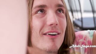 Teenie Gets Her Hairy Pussy Pounded Before Getting Ass Stretched