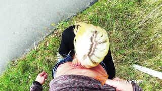 HarleenVan Hynten sucked his dick pounded her pussy in PUBLIC! Wolf Wagner Originals