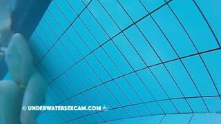 Although It Is A Public Swimming Public Pool This Couple Fucks Without Any Shame