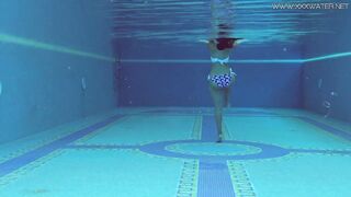 Andreina loves swimming naked when alone