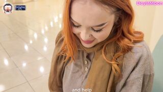 Public Risky Sex in the Toilet. Helped a Slut Get Fucked and Cum on Her Ass