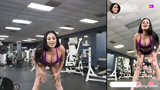 HornyHostel Serena Santos, Selina Bentz Influencer Workout